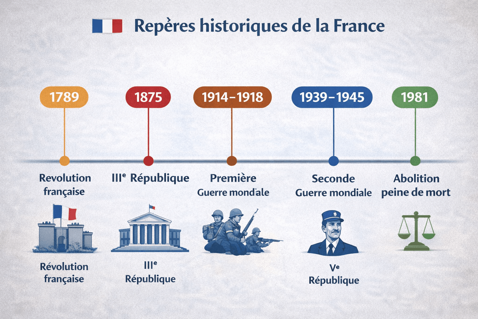 Repères historiques de la France